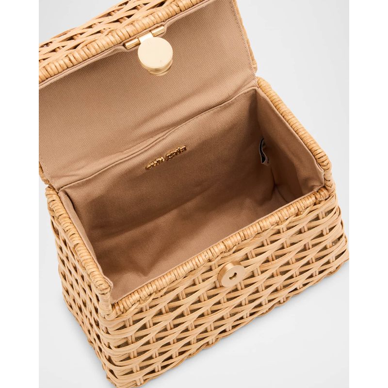 Bolsa Crossbody Sybil Flap Rattan