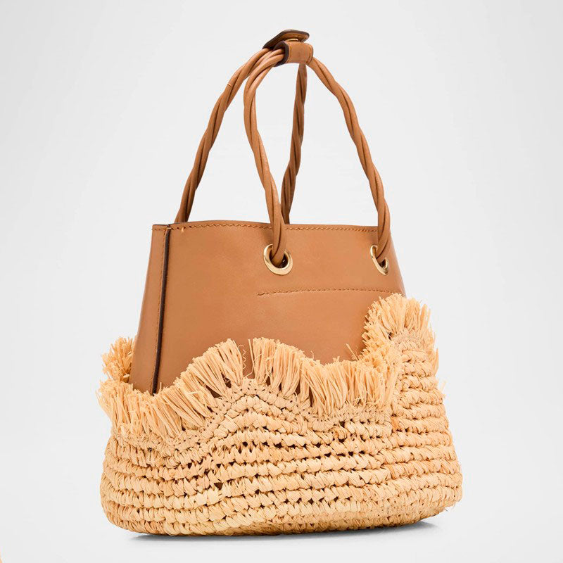 Bolsa Handle Jojo Raffia - Mercado de Luxo - O Maior E-Commerce de Bens, Produtos e Serviços de Luxo do Brasil.