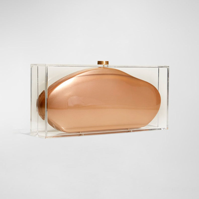 Bolsa Clutch Annika Clear Acrylic - Mercado de Luxo - O Maior E-Commerce de Bens, Produtos e Serviços de Luxo do Brasil.