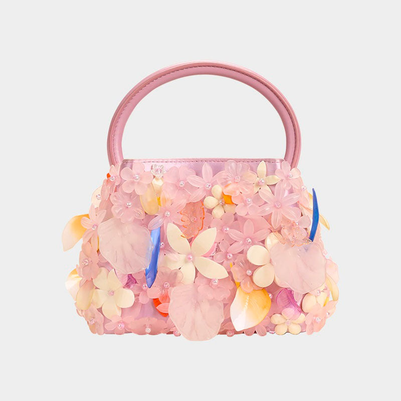 Bolsa Handle Solene Mini Flower Metallic  - Mercado de Luxo - O Maior E-Commerce de Bens, Produtos e Serviços de Luxo do Brasil.