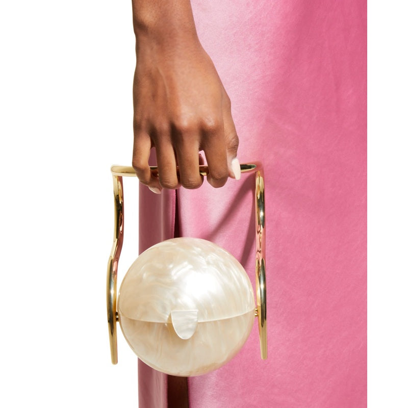 Bolsa Handle Pearl Acrylic Metal
