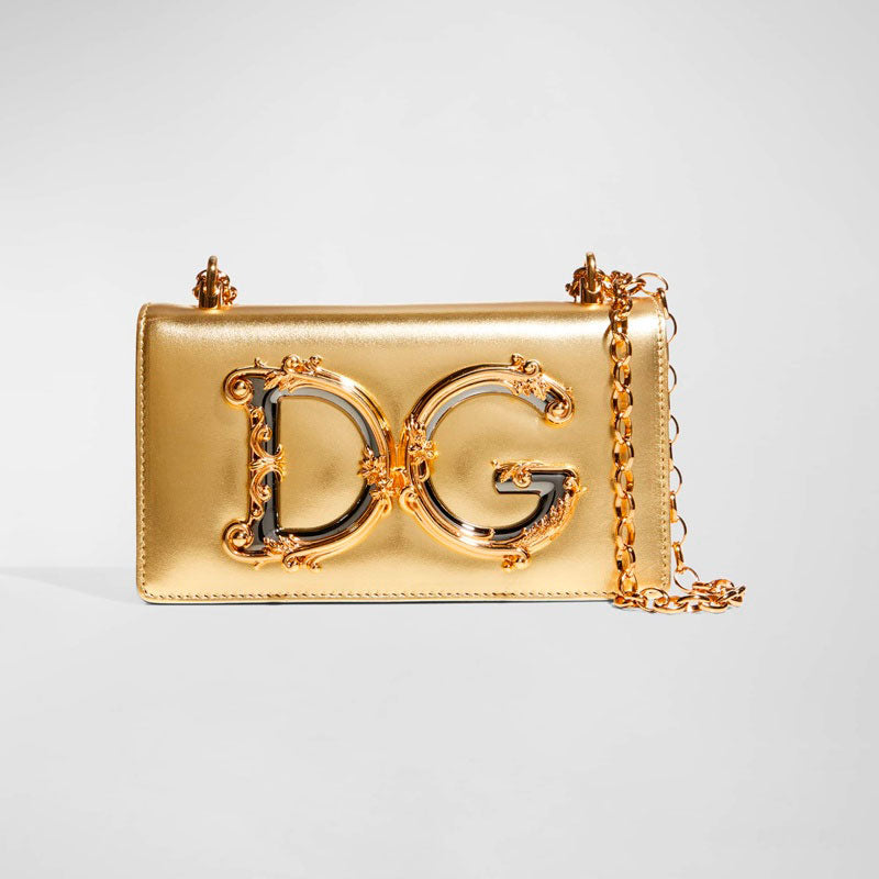 Bolsa Shoulder DG Girls Metallic - Mercado de Luxo - O Maior E-Commerce de Bens, Produtos e Serviços de Luxo do Brasil.