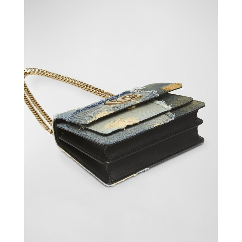 Bolsa Crossbody Patchwork Denim