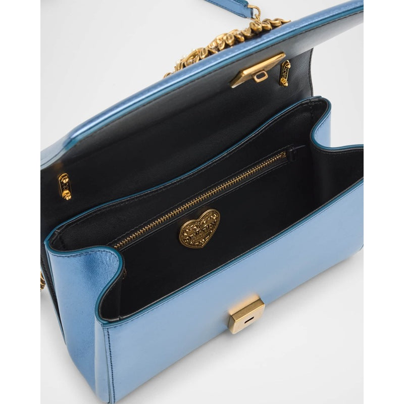 Bolsa Shoulder Devotion Medium Quilted Metallic Chain