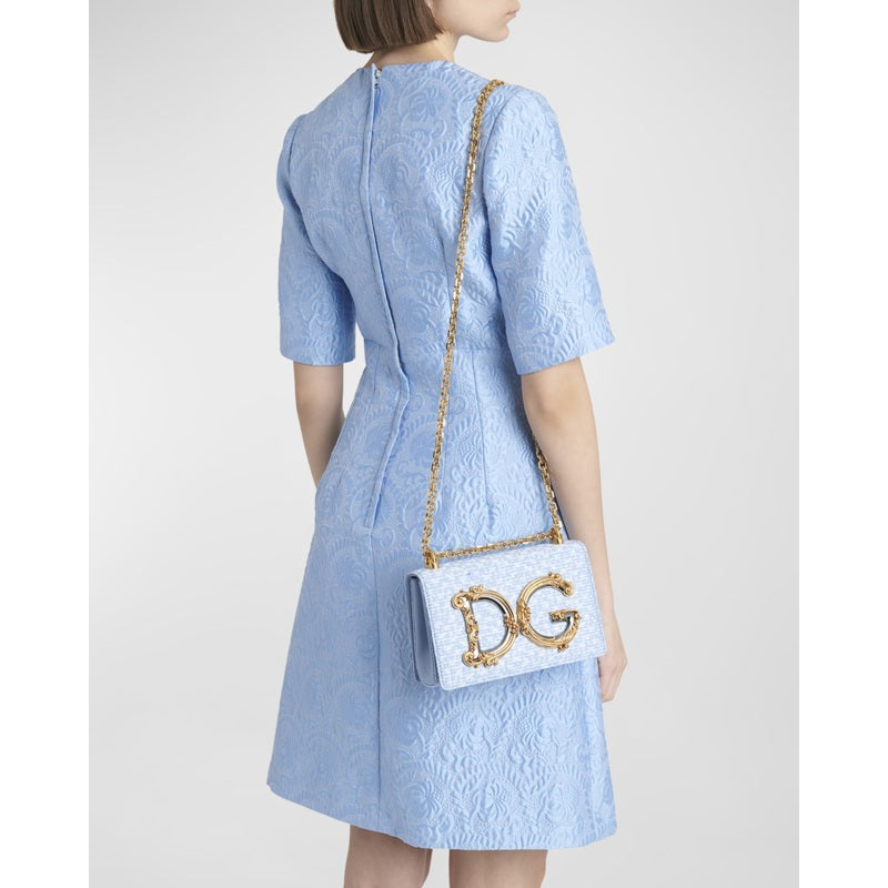 Bolsa Crossbody DG Girls Flap Boucle