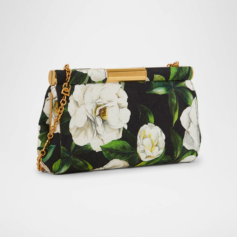 Bolsa Clutch Marlene Small Flower-Print - Mercado de Luxo - O Maior E-Commerce de Bens, Produtos e Serviços de Luxo do Brasil.