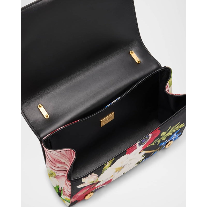 Bolsa Shoulder DG Girls Floral Flap Chain