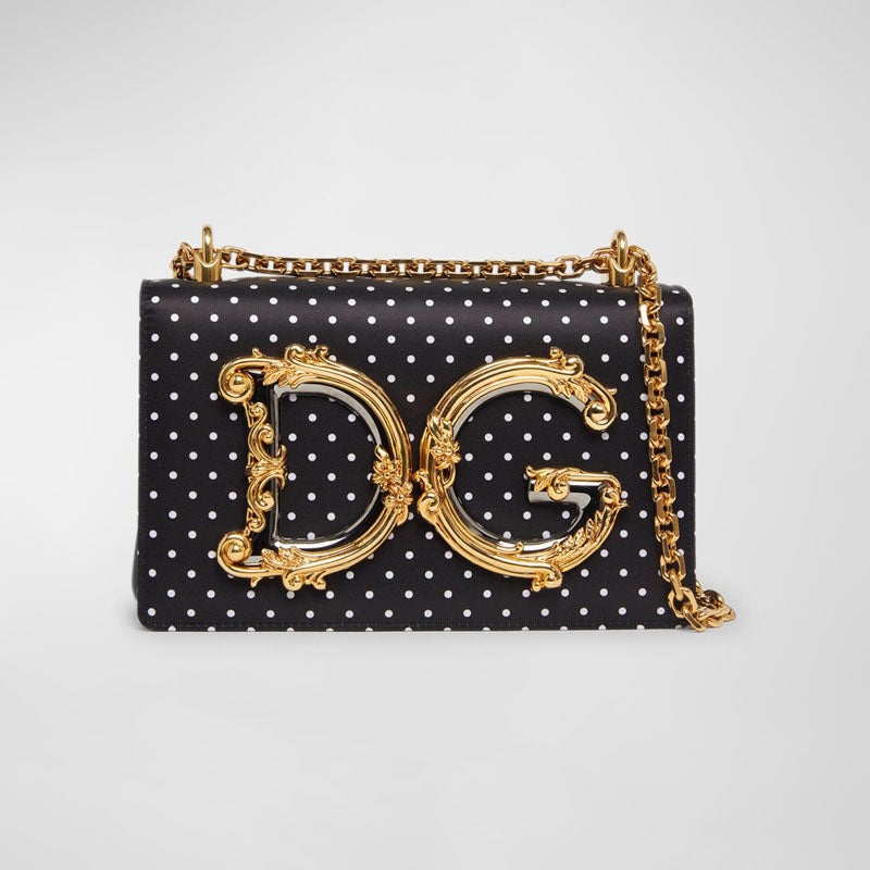 Bolsa Crossbody DG Baroque Small Polka Dot - Mercado de Luxo - O Maior E-Commerce de Bens, Produtos e Serviços de Luxo do Brasil.