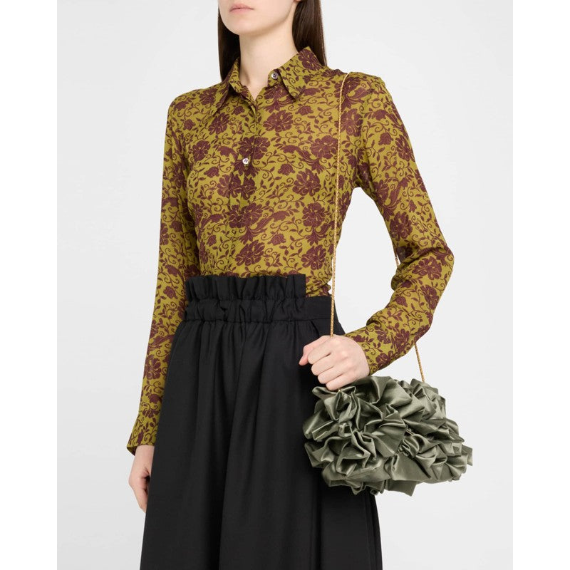 Bolsa Clutch Ruffle Envelope Flap