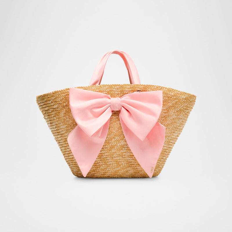 Bolsa Shopper Carlotta Straw Bow - Mercado de Luxo - O Maior E-Commerce de Bens, Produtos e Serviços de Luxo do Brasil.