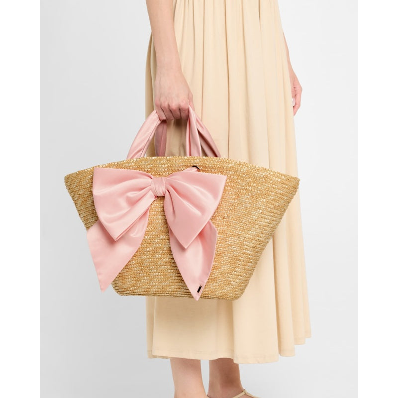 Bolsa Shopper Carlotta Straw Bow