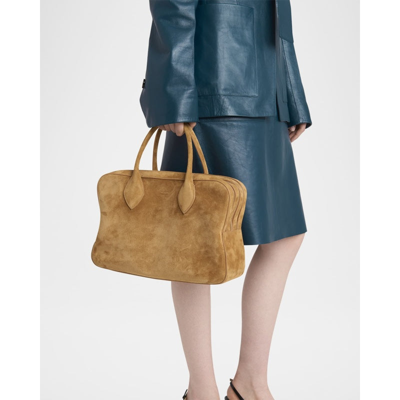 Bolsa Handle Star Triple Zip Suede