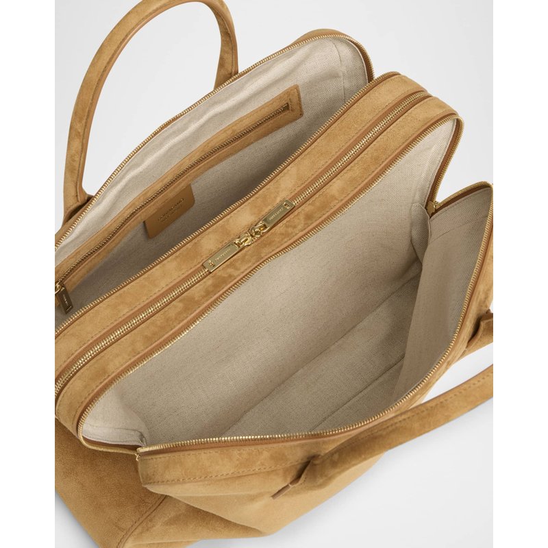 Bolsa Handle Star Triple Zip Suede