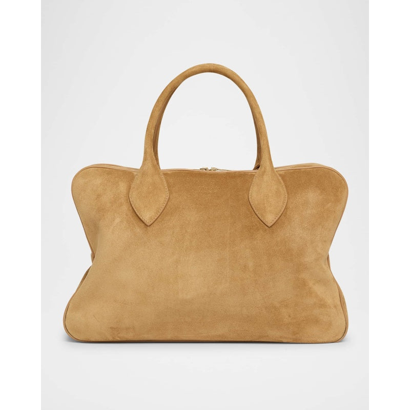 Bolsa Handle Star Triple Zip Suede