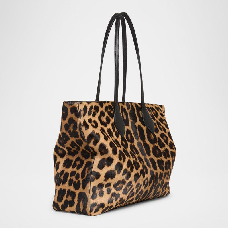 Bolsa Shopper Star Leopard Horse Hair - Mercado de Luxo - O Maior E-Commerce de Bens, Produtos e Serviços de Luxo do Brasil.