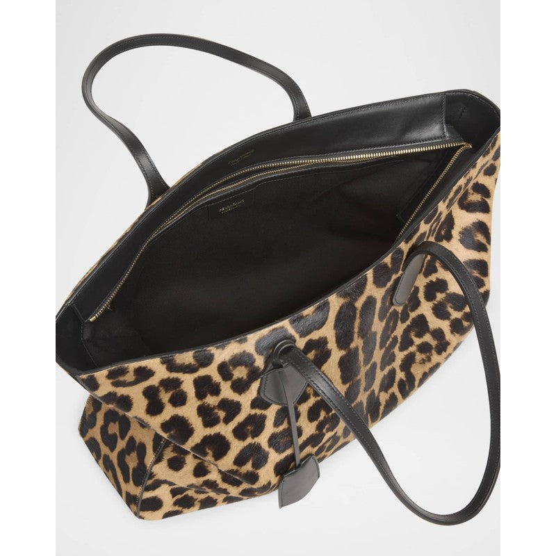 Bolsa Shopper Star Leopard Horse Hair