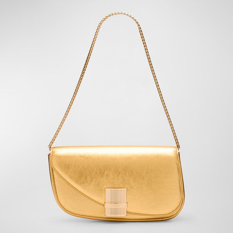 Bolsa Shoulder Fiamma Metallic - Mercado de Luxo - O Maior E-Commerce de Bens, Produtos e Serviços de Luxo do Brasil.