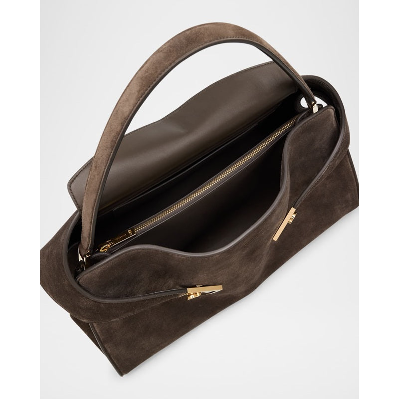 Bolsa Shoulder Medium Hug Soft Suede Bicolor