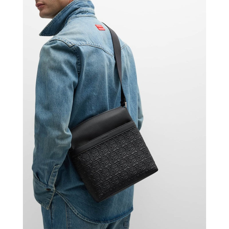 Bolsa Crossbody Gancini Embossed