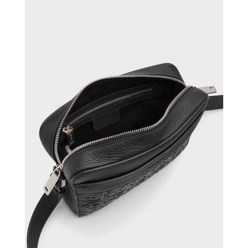 Bolsa Crossbody Embossed Gancini