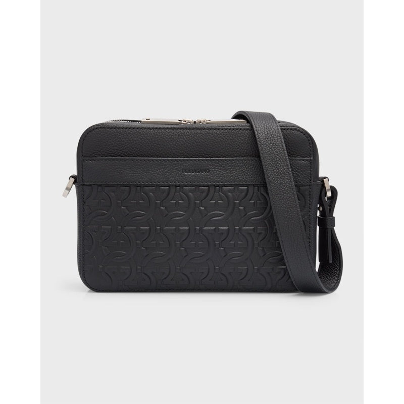 Bolsa Crossbody Embossed Gancini