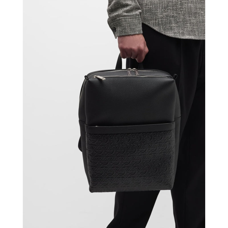 Bolsa Mochila Embossed Gancini