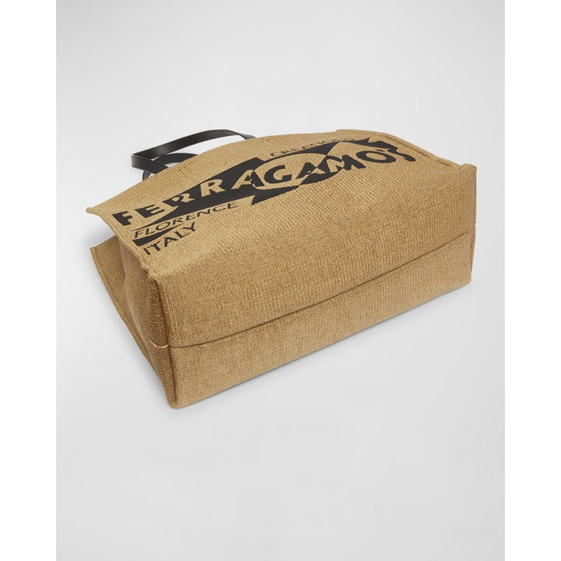 Bolsa Beach F Signature Raffia
