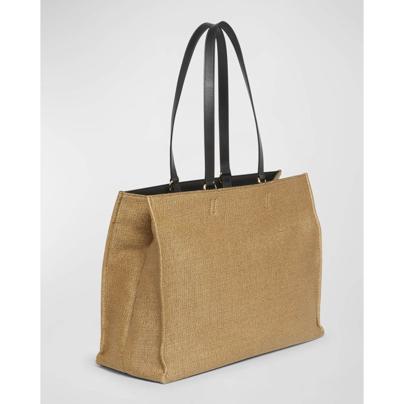Bolsa Shopper F Signature Raffia