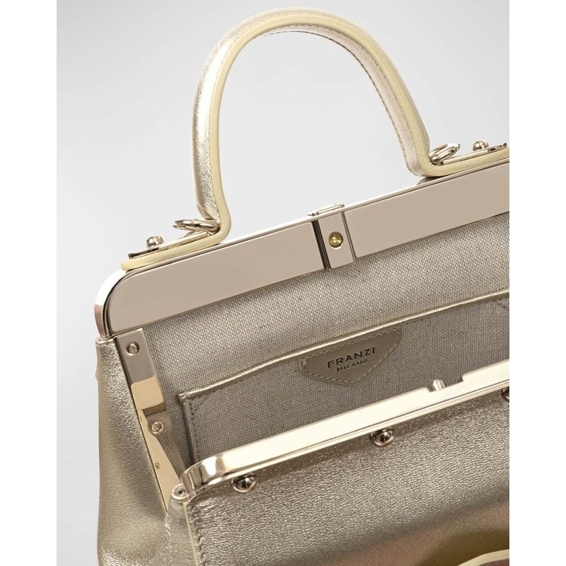 Bolsa Handle Margherita Small Metallic