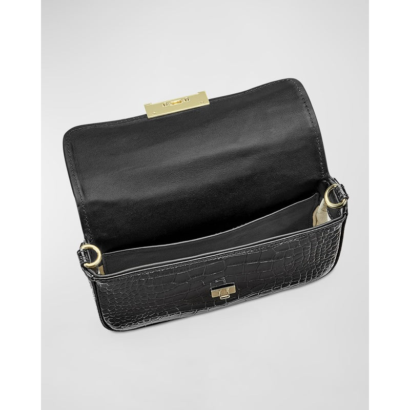 Bolsa Shoulder Edie Croc-Embossed