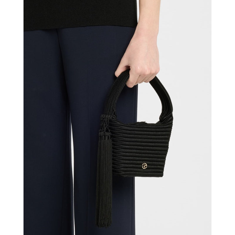 Bolsa Shoulder La Prima Mini Tassel Woven