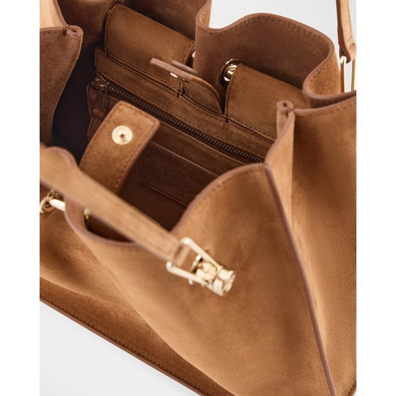 Bolsa Shopper Avenue Small Soft Suede