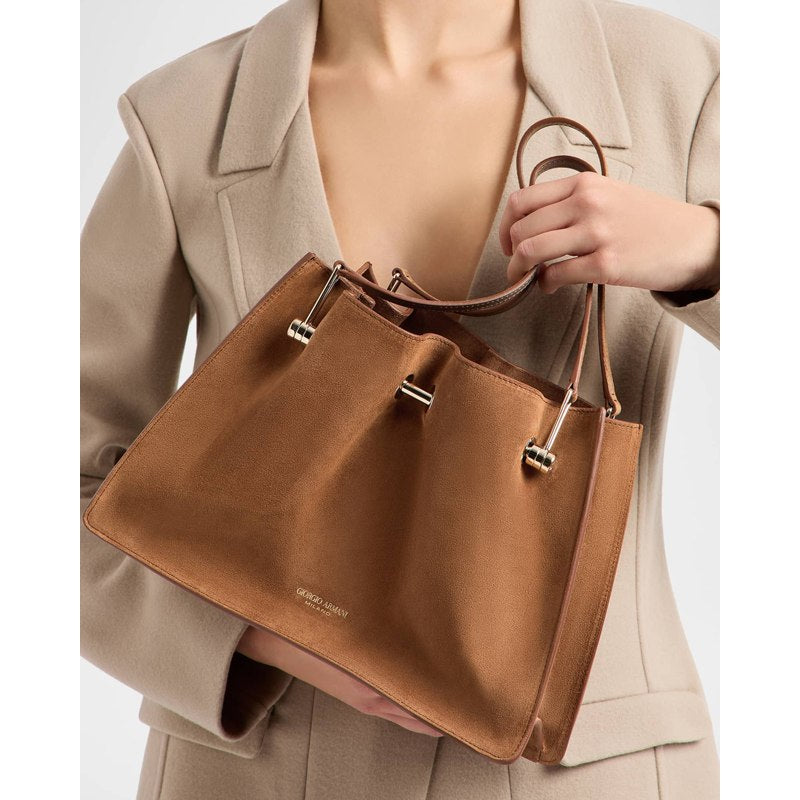 Bolsa Shopper Avenue Small Soft Suede