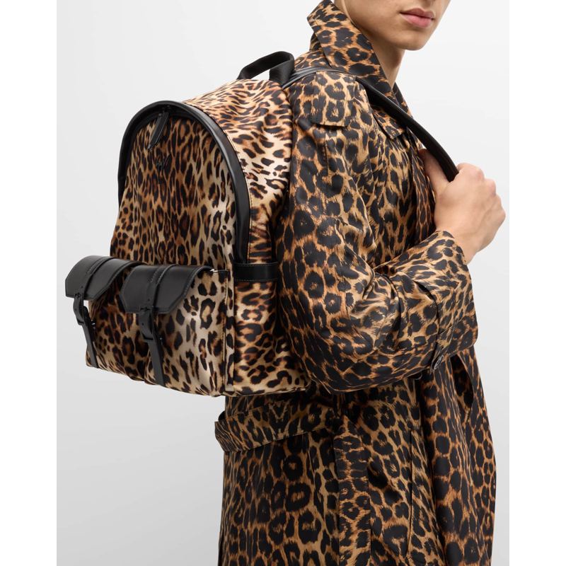 Bolsa Mochila Leopard-Print
