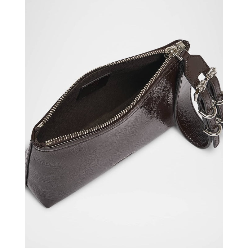 Bolsa Clutch Voyou Small Pouch in Shiny Crinkled