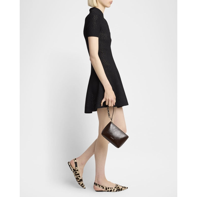 Bolsa Clutch Voyou Small Pouch in Shiny Crinkled