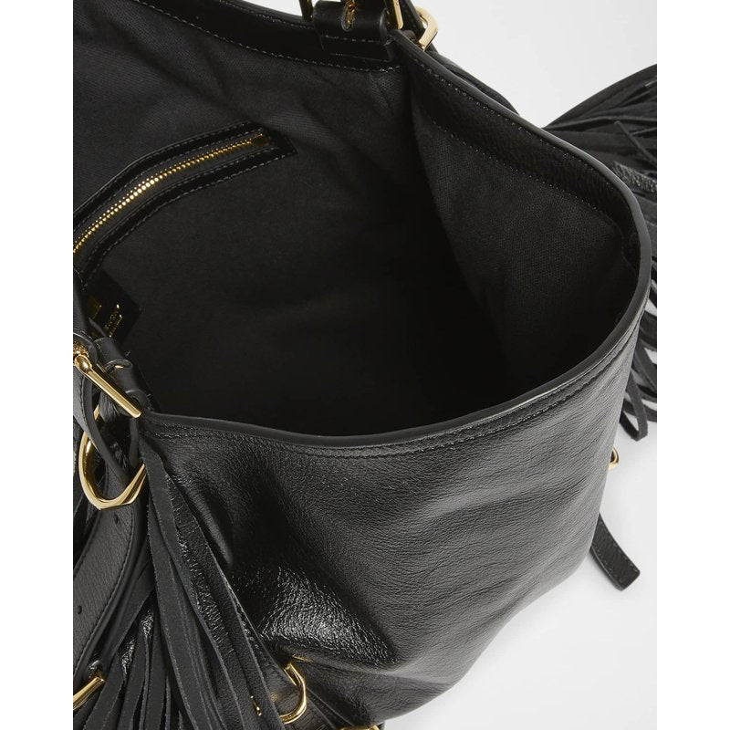 Bolsa Shoulder Voyou Medium in Fringe