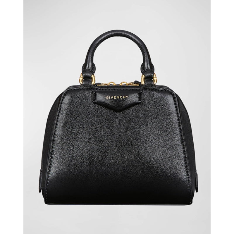 Bolsa Shoulder Antigona Cube Nano  in Shiny Tumbled