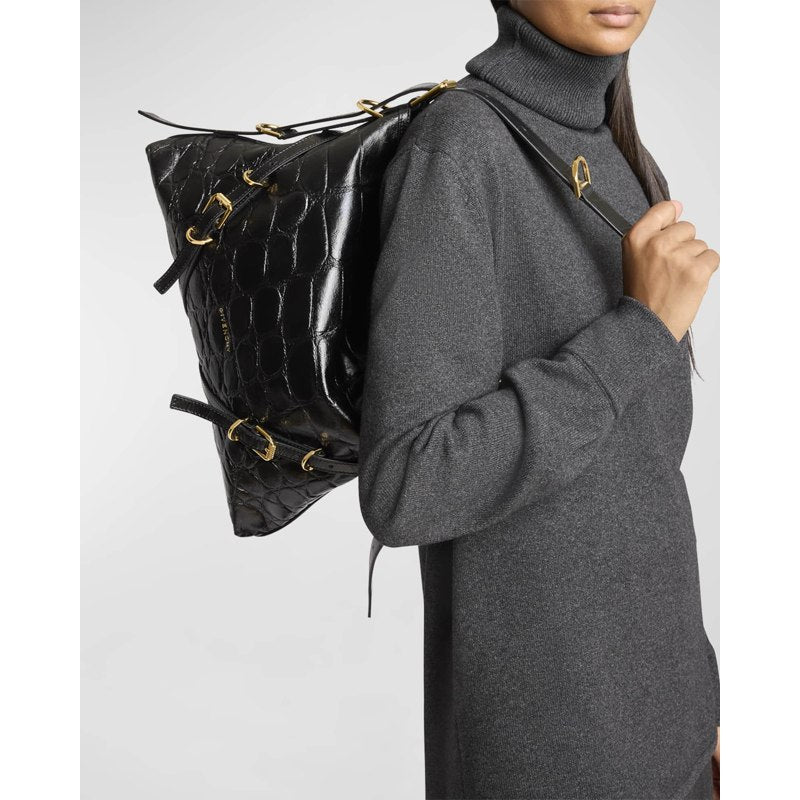 Bolsa Shoulder Voyou Medium in Embossed