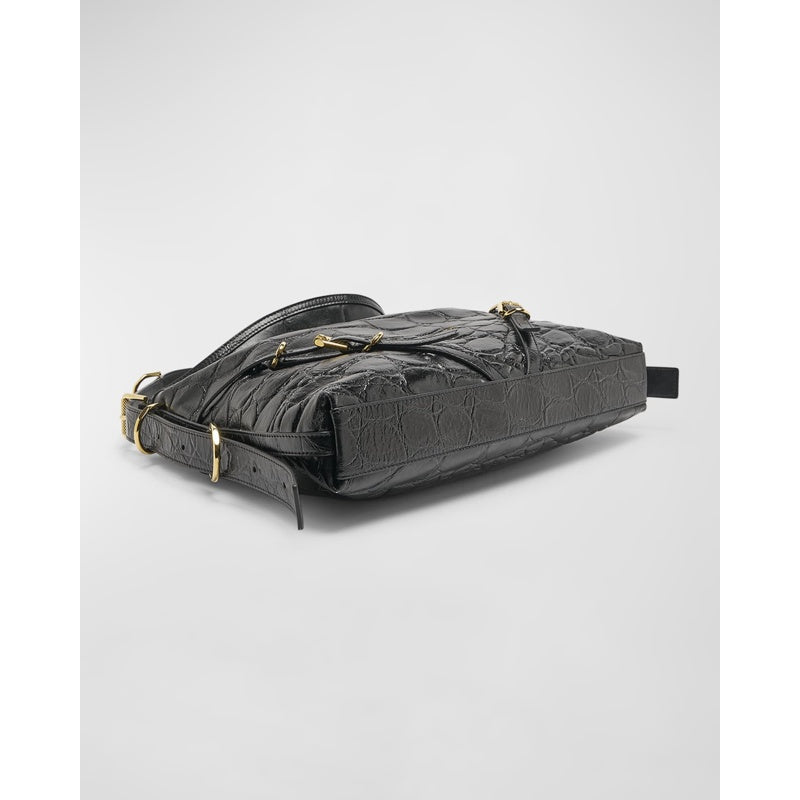 Bolsa Shoulder Voyou Medium in Embossed