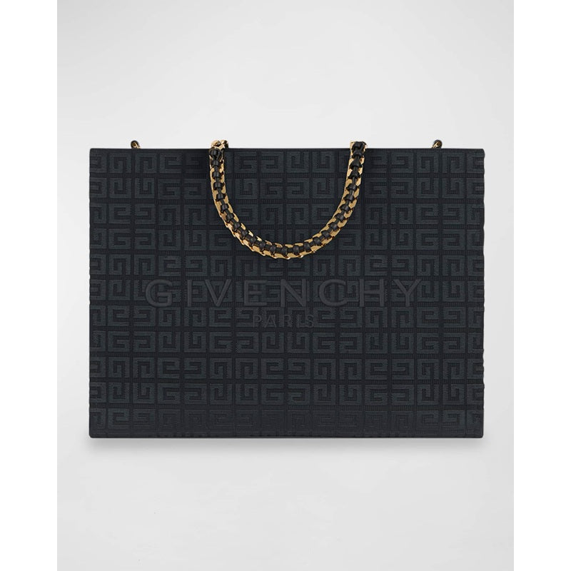 Bolsa Shopper G-Tote Medium in 4G Logo Canvas with Chain s