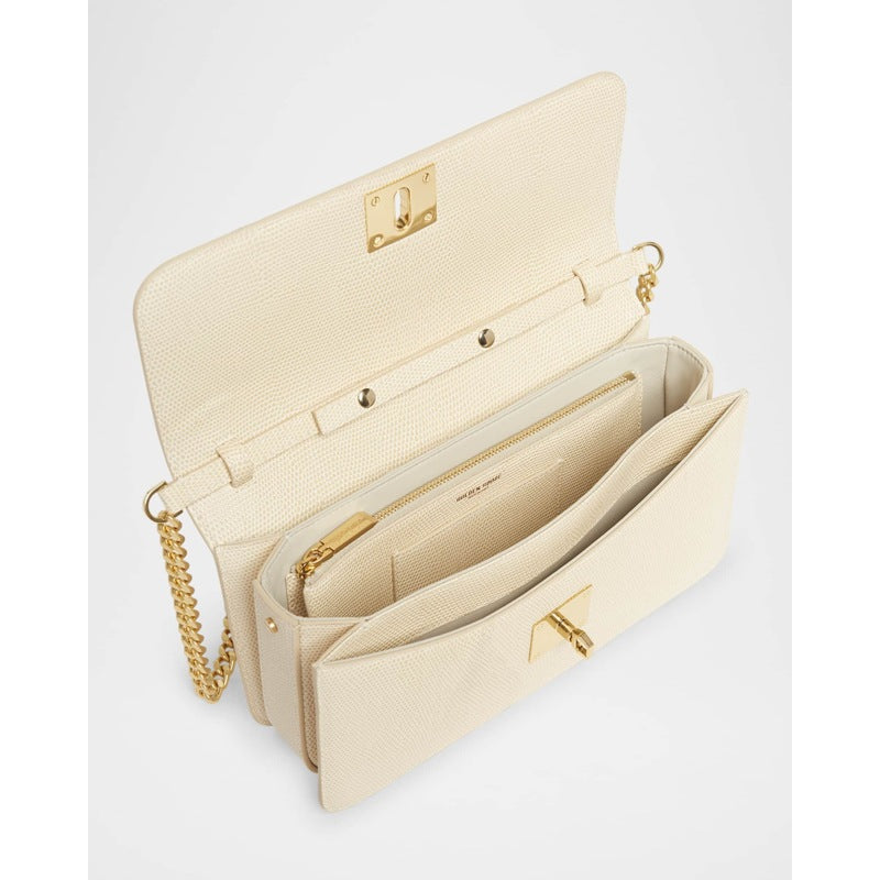 Bolsa Shoulder Gioia Lizard-Embossed