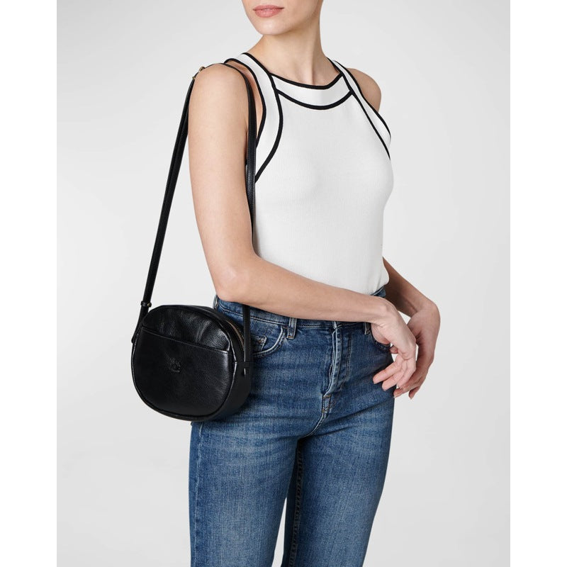 Bolsa Crossbody Rubino Round Vacchetta
