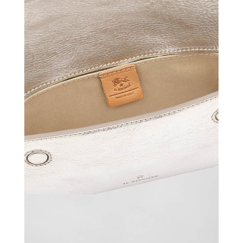 Bolsa Crossbody Studio Flap Metallic