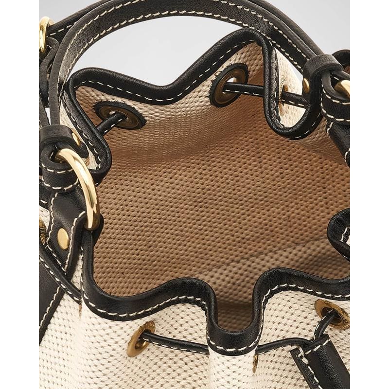Bolsa Bucket Marini Drawstring Canvas