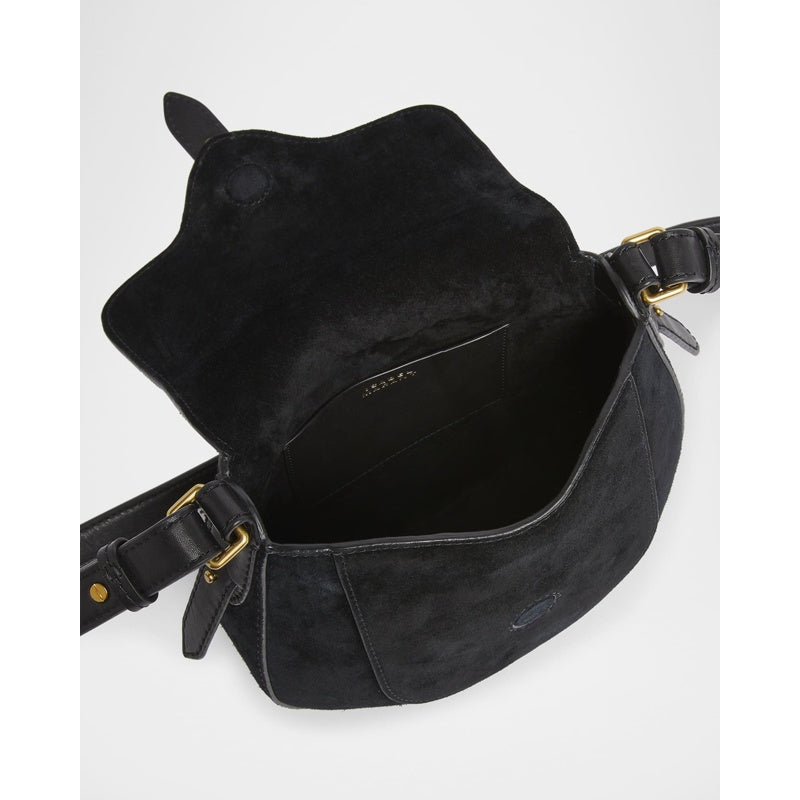 Bolsa Crossbody Altay Small Suede Saddle