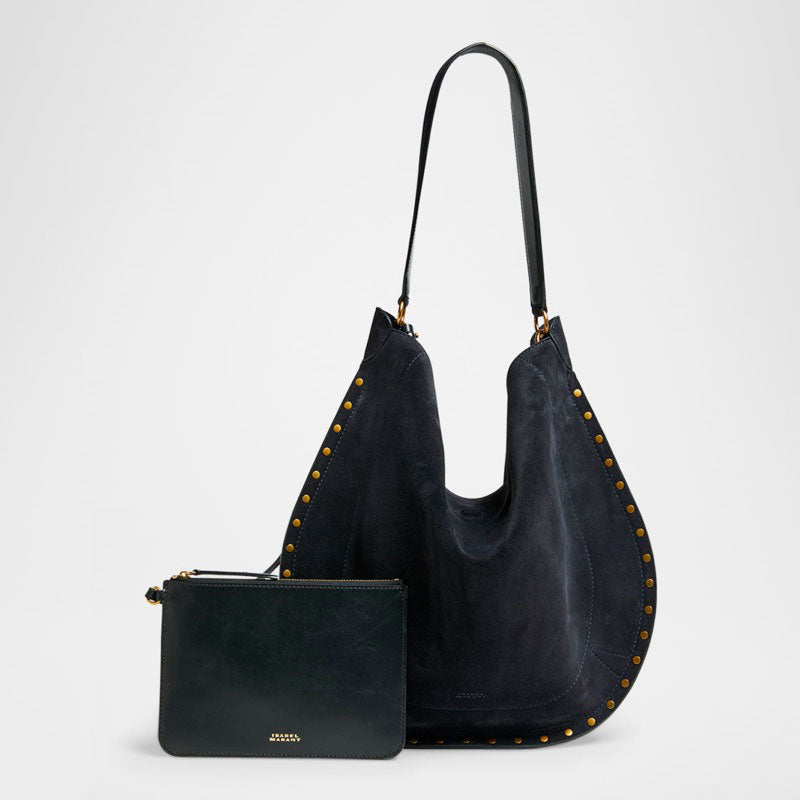 Bolsa Shoulder Oskan Studded Suede - Mercado de Luxo - O Maior E-Commerce de Bens, Produtos e Serviços de Luxo do Brasil.