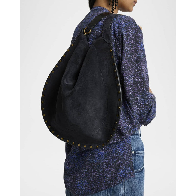 Bolsa Shoulder Oskan Studded Suede