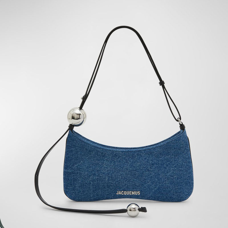 Bolsa Shoulder Le Bisou Perle Denim - Mercado de Luxo - O Maior E-Commerce de Bens, Produtos e Serviços de Luxo do Brasil.