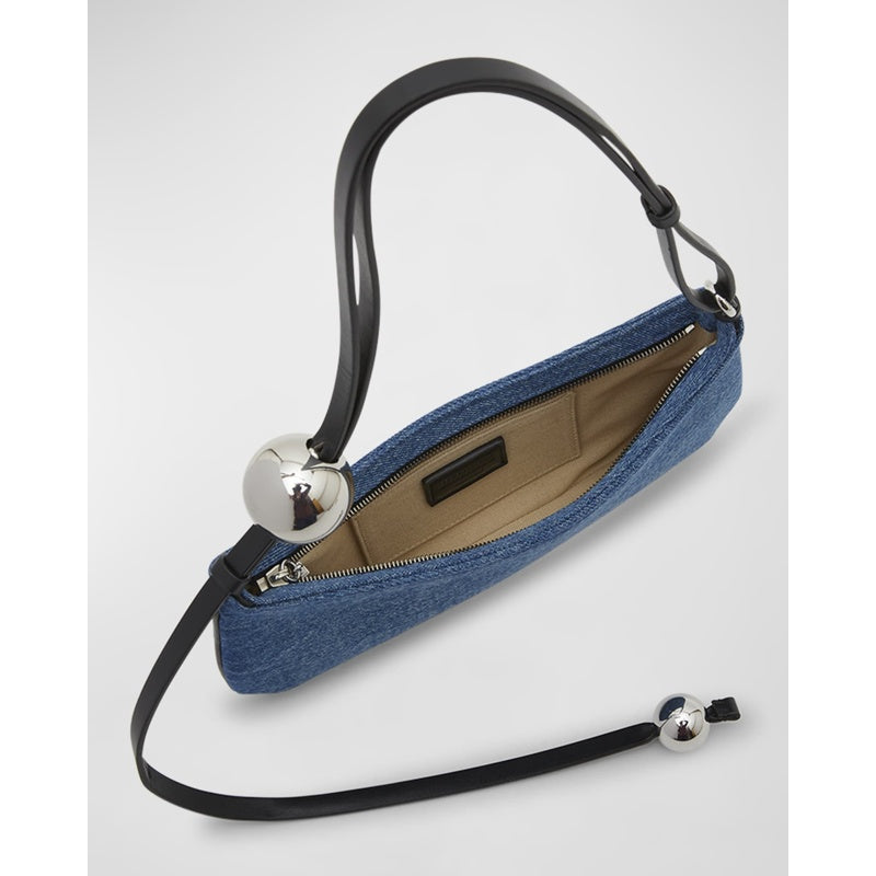 Bolsa Shoulder Le Bisou Perle Denim